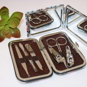 Manicure Set and Compact Mirror